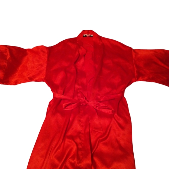Victoria Secret Red Robe S/M P/M - Picture 1 of 6